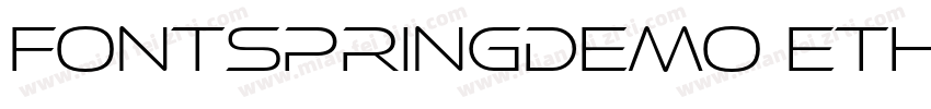 FONTSPRINGDEMO EthnocentricBkRegula字体转换